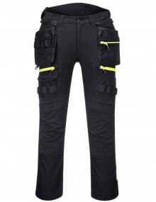 Portwest DX440 Detachable Holster Pocket Trousers - Black Regular leg Workwear